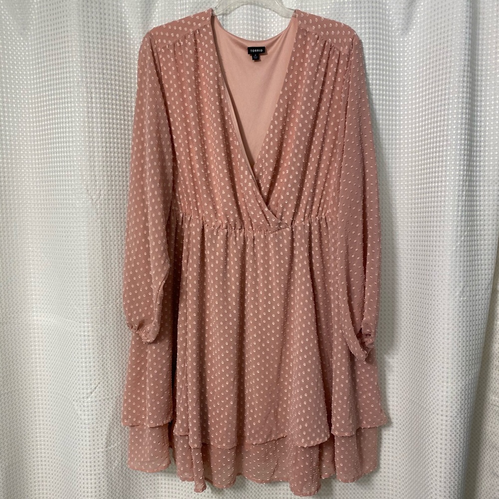 Flirty blush dress